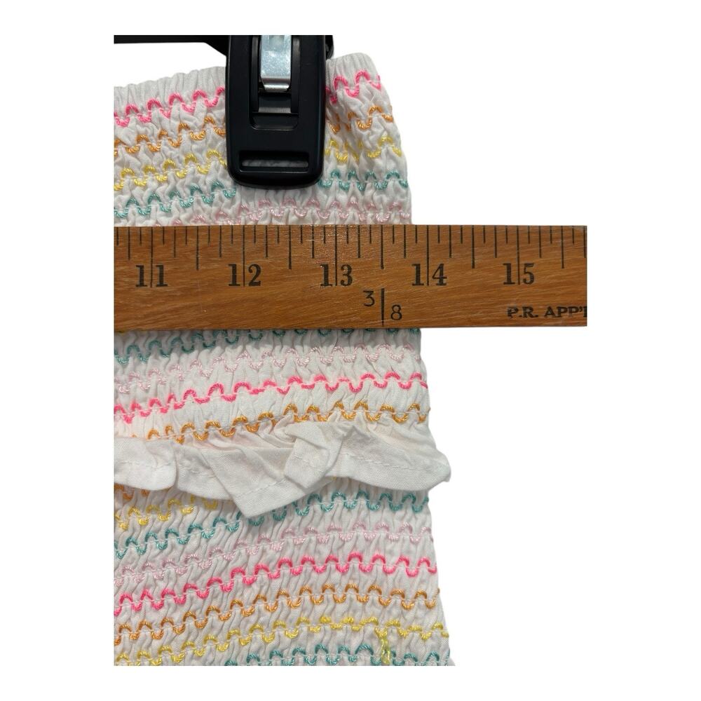 Cabana Crown Ivy Outfit Womens Medium Crop Top Skirt Pastel Striped 2 Pc Set - Picture 11 of 14